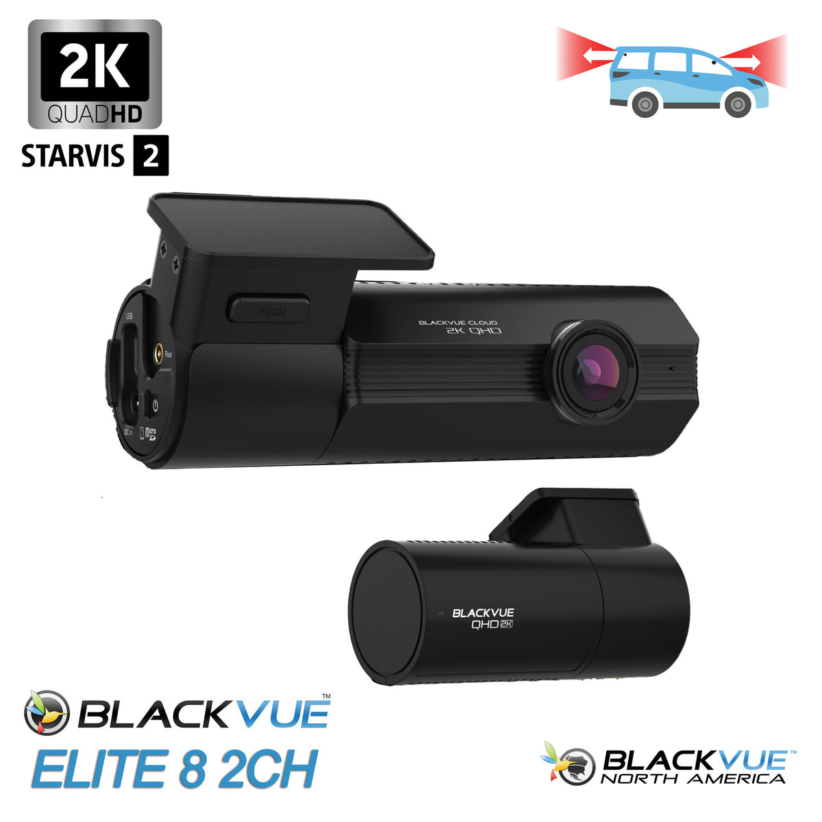 Shop BlackVue ELITE 8 Front + Rear 2K Dash Cam – BlackVue North America