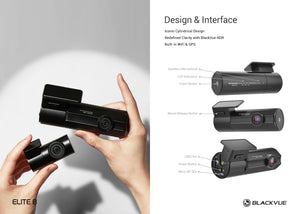 BlackVue ELITE 8 2CH Front + Rear 2K QHD Dash Cam