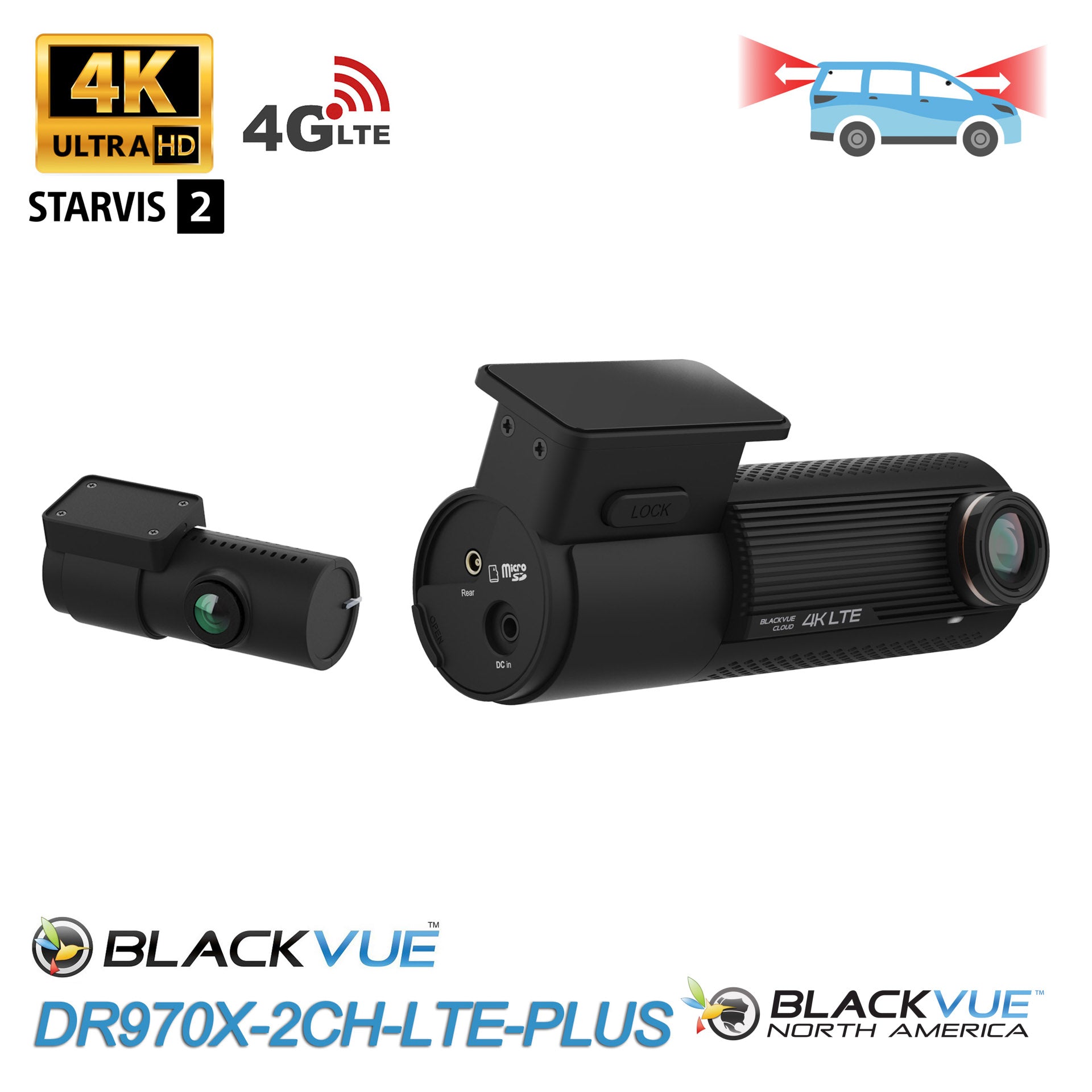 Pro Edition Blackvue Gold Dash Cam 2ch Blackvue Live Stream Front