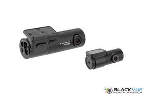 Angled Front View of Front & Rear Cameras | BlackVue DR590X-2CH Dual Lens Dash Cam with WiFi