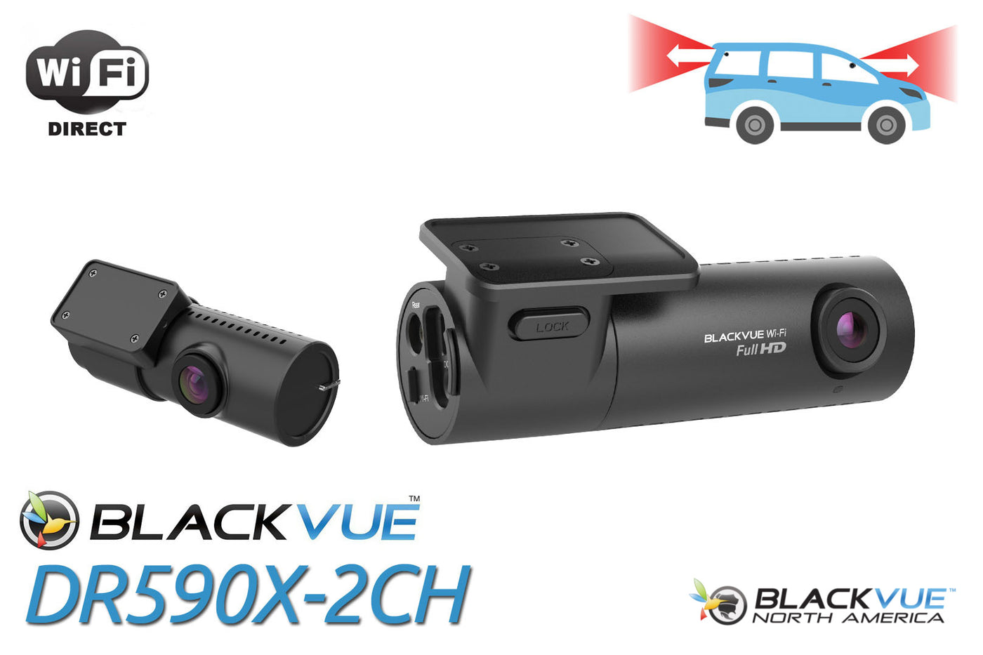Shop BlackVue DR590X-2CH Dual Lens Dash Cam w/ WiFi – BlackVue North America