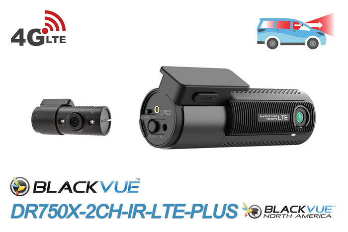 DR750X-2CH-IR-LTE-PLUS Front + Interior Dash Cam with Built-in 4G & SIM Card