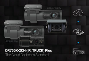 The Front + Interior Recording Cloud Dashcam Standard | BlackVue DR750X-2CH-IR-PLUS | BlackVue North America