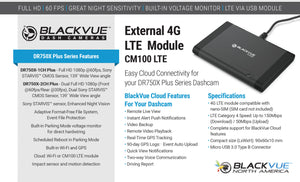 Optional LTE Module for Cloud Connectivity| BlackVue DR750X-2CH-PLUS | BlackVue North America