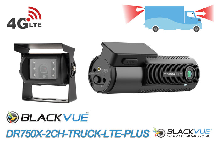 DR750X-2CH-TRUCK-LTE-PLUS Front + Waterproof Exterior Rear Dash Cam with Built-in 4G