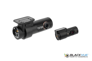 Front And Interior Cameras Angled | DR900X-2CH-IR-PLUS | BlackVue North America