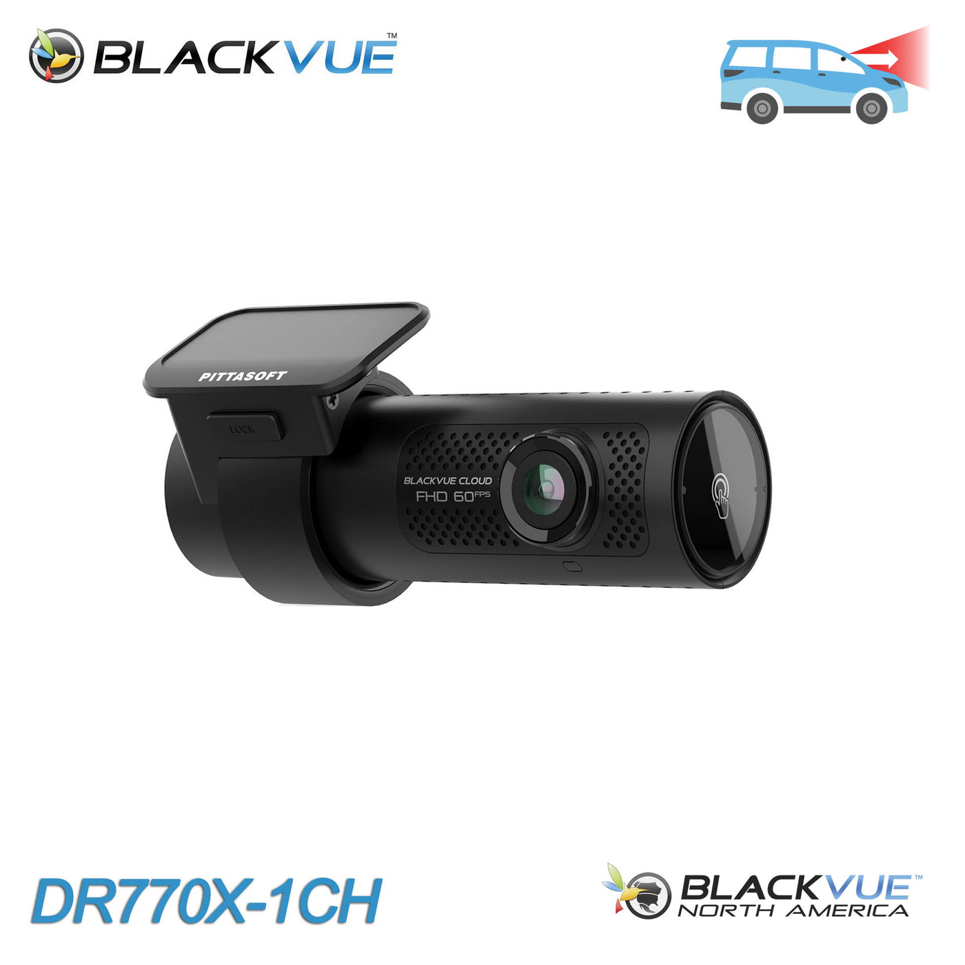 BlackVue DR770X-1CH Cloud-Ready Dash Cam with 1080p 60FPS, GPS, and WiFi Connectivity