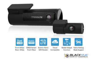 BlackVue DR770X-2CH-LTE 1080p LTE Front + Rear Dash Cam With SIM Card