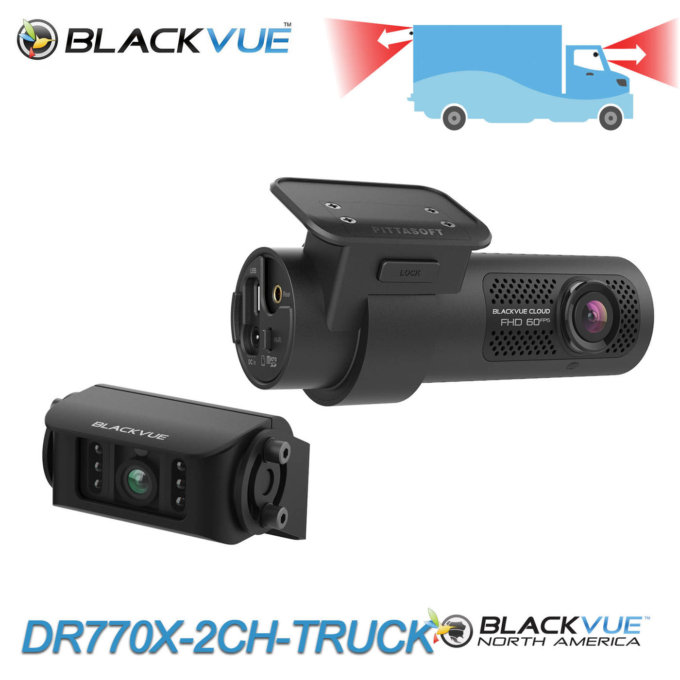 Shop BlackVue DR770X-2CH-TRUCK: Waterproof Exterior Dash Cam